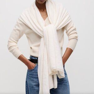 NWT J.crew Oversized Cashmere Wrap in Ivory